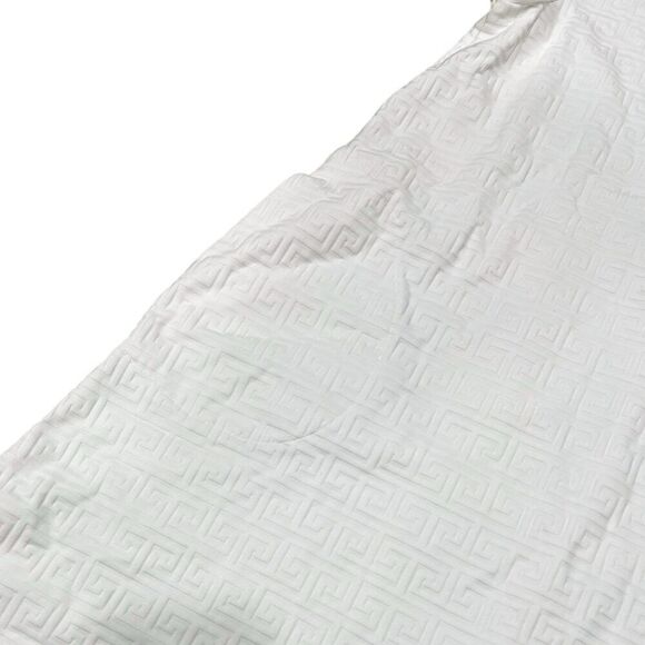 J.McLaughlin White Jacquard Texture Cap Sleeve Catalina Cloth Swing Dress M - Picture 3 of 5